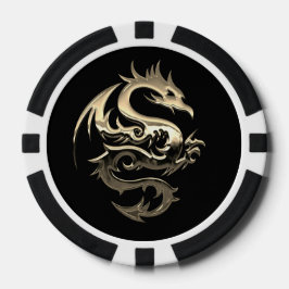 Fichas De Póquer Golden Dragon Poker Chip