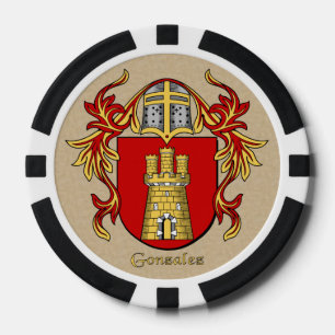 Fichas De Póquer Gonzalez Heraldic Arms