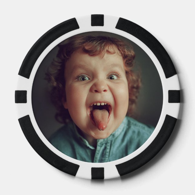 Fichas De Póquer Graciosa foto corta (Anverso)