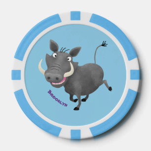 Fichas De Póquer Gracioso ilustracion de personalizado porcina afri