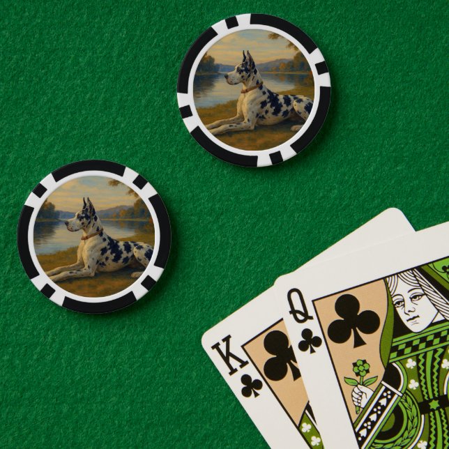 Fichas De Póquer Gran Danés (Mesa de Poker (Doble))