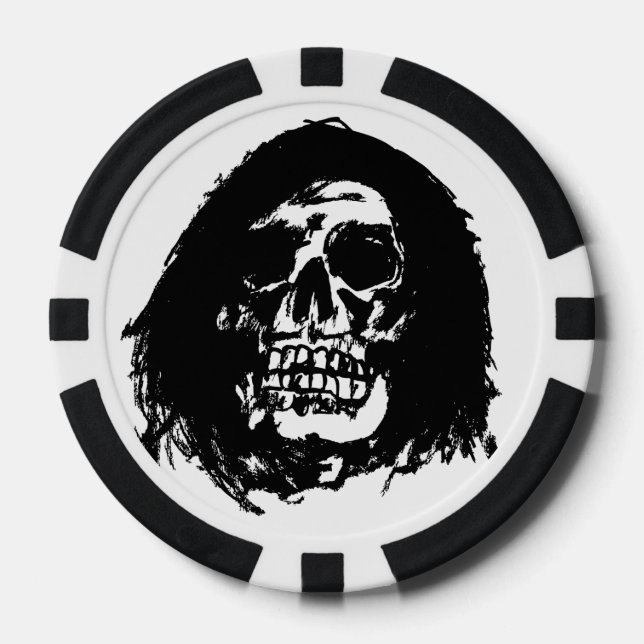 Fichas De Póquer Grim Reaper Poker Chip (Valor de '10') (Anverso)