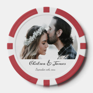 Fichas De Póquer Guión fotográfico elegante personalizado