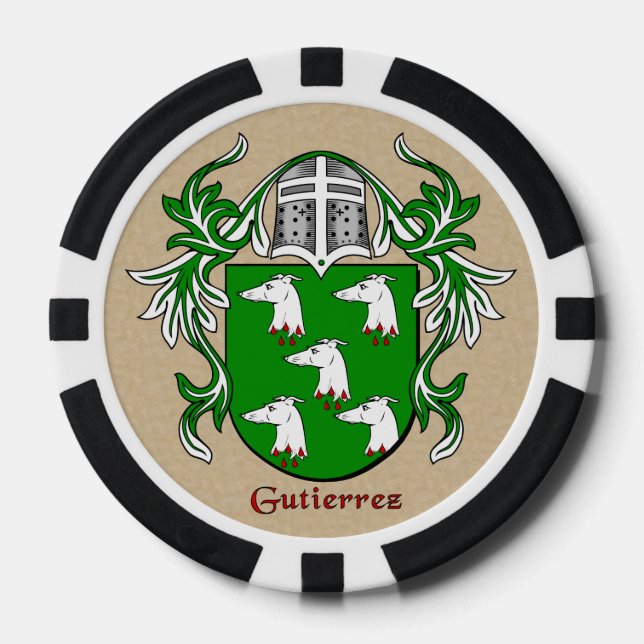 Fichas De Póquer Gutierrez Heraldic Arms (Anverso)