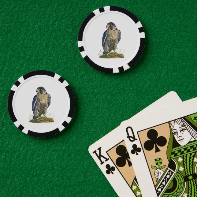 Fichas De Póquer Halcón Peregrino (Mesa de Poker (Doble))