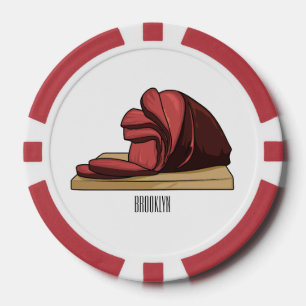 Fichas De Póquer Ham personalizado ilustracion