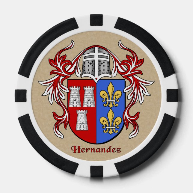 Fichas De Póquer Hernandez Heraldic Arms (Anverso)