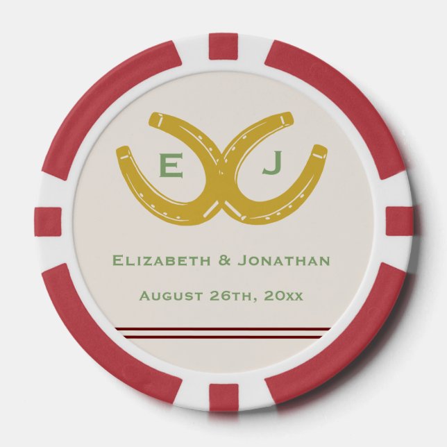 Fichas De Póquer Herraduras del Oeste (Anverso)