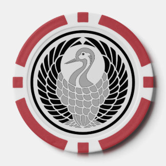 Fichas De Póquer Hikosaburo I Kabuki Escudo Tsuru no Maru Mon