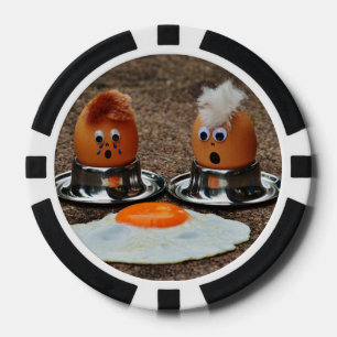 Fichas De Póquer Huevos divertidos