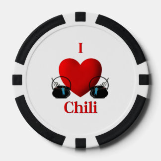 Fichas De Póquer I Heart Chili
