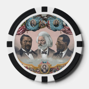 Fichas De Póquer Iconos de la Historia Negra: Con Frederick Douglas