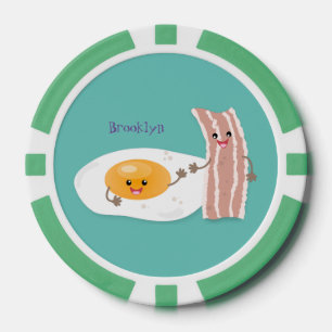 Fichas De Póquer Ilustracion de huevo de kawaii y personalizado de