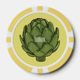 Fichas De Póquer Ilustracion de personalizado Artichoke