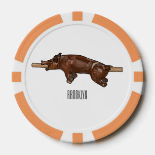 Fichas De Póquer Ilustracion de personalizado asado de cerdo / cerd