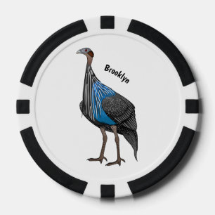 Fichas De Póquer Ilustracion de personalizado de aves silvestres