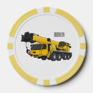 Fichas De Póquer Ilustracion de personalizado de camiones Crane