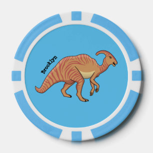 Fichas De Póquer Ilustracion de personalizado de dinosaurios de par