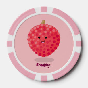 Fichas De Póquer Ilustracion de personalizado de linché rosado