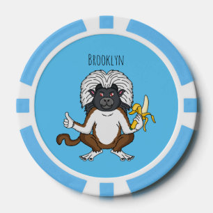 Fichas De Póquer Ilustracion de personalizado de mono Tamarin Top d