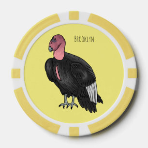 Fichas De Póquer Ilustracion de personalizado de pájaro del cóndor 