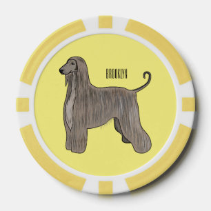 Fichas De Póquer Ilustracion de personalizado de perro de perro per