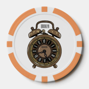 Fichas De Póquer Ilustracion de personalizado de reloj de alarma