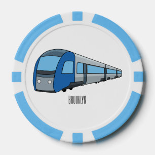 Fichas De Póquer Ilustracion de personalizado de trenes eléctricos