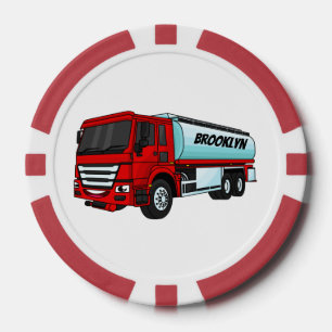 Fichas De Póquer Ilustracion del personalizado de transporte de com