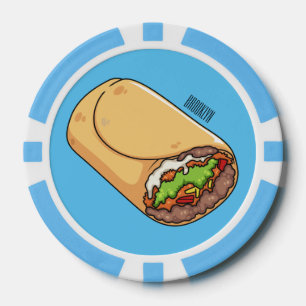 Fichas De Póquer Ilustracion personalizado Burrito