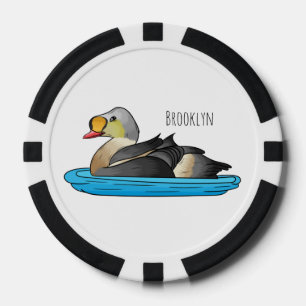 Fichas De Póquer Ilustracion personalizado de aves King eider