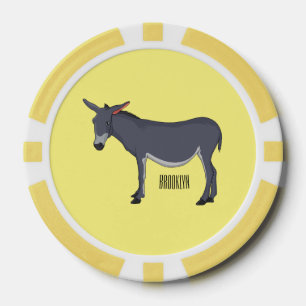 Fichas De Póquer Ilustracion personalizado de burro