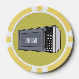 Fichas De Póquer Ilustracion personalizado de microondas