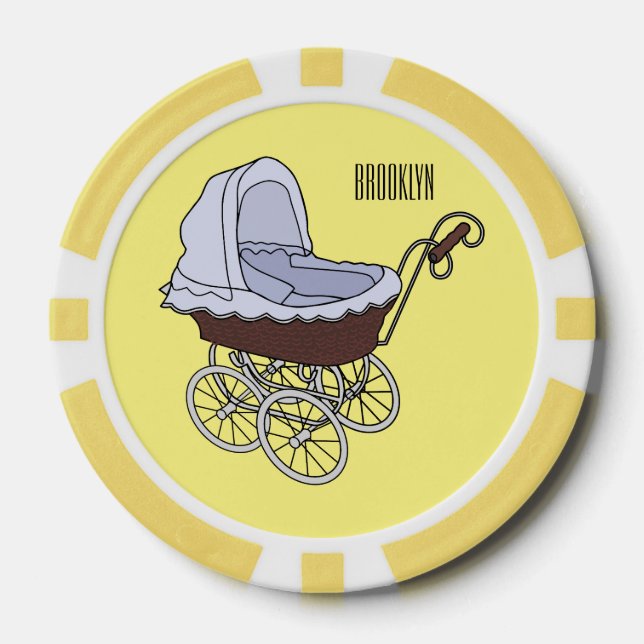 Fichas De Póquer Ilustracion personalizado de Stroller (Anverso)