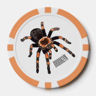 Fichas De Póquer Ilustracion personalizado de Tarantula