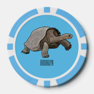 Fichas De Póquer Ilustracion personalizado de tortugas de Galápagos