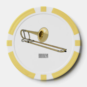 Fichas De Póquer Ilustracion personalizado de Trombone