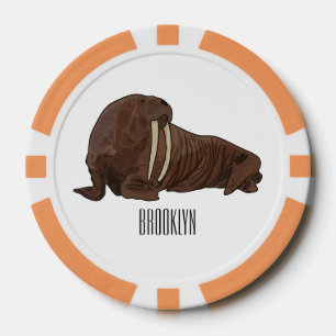 Fichas De Póquer Ilustracion personalizado de Walrus