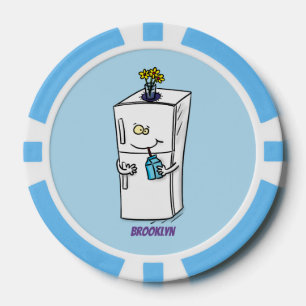 Fichas De Póquer Ilustracion personalizado frigorífico divertido