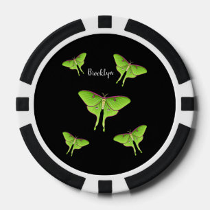 Fichas De Póquer Ilustracion personalizado Luna Moth