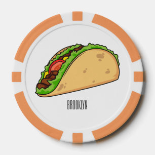 Fichas De Póquer Ilustracion personalizado Taco