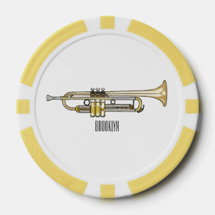 Fichas De Póquer Ilustracion personalizado Trumpet