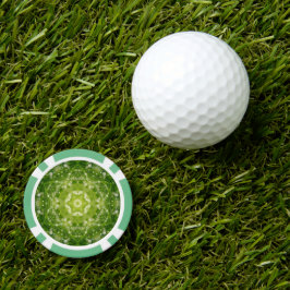 Fichas De Póquer Impresión decorativa de color verde abstracto