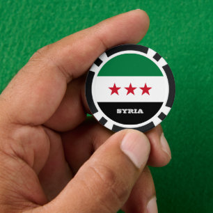 Fichas De Póquer Independencia de Siria, bandera patriótica siria