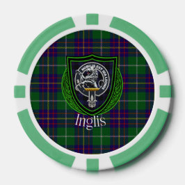 Fichas De Póquer Inglis Scottish Clan Tartan & Crest