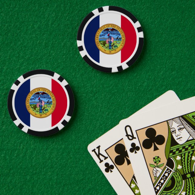 Fichas De Póquer Iowan Seal, Iowa (Mesa de Poker (Doble))