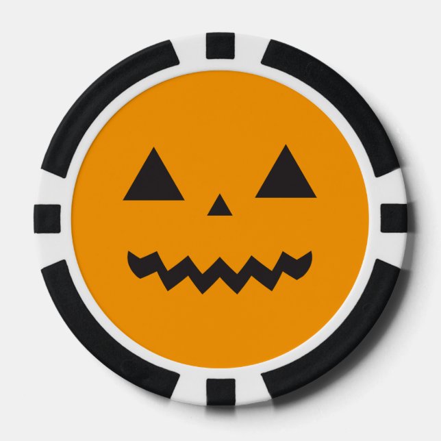 Fichas De Póquer Jack O'Lantern Poker Chip (Anverso)