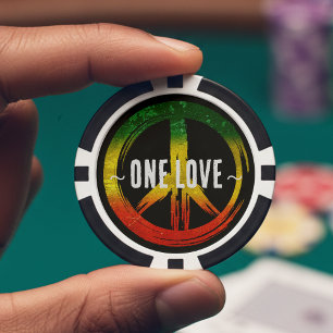 Fichas De Póquer Jamaica Un amor rasta color símbolo de la paz jama
