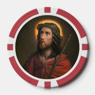 Fichas De Póquer Jesucristo con corona de ánimos