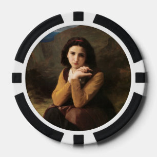 Fichas De Póquer Joven muchacha de Bouguereau